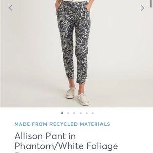 Allison pant phantom/white foliage